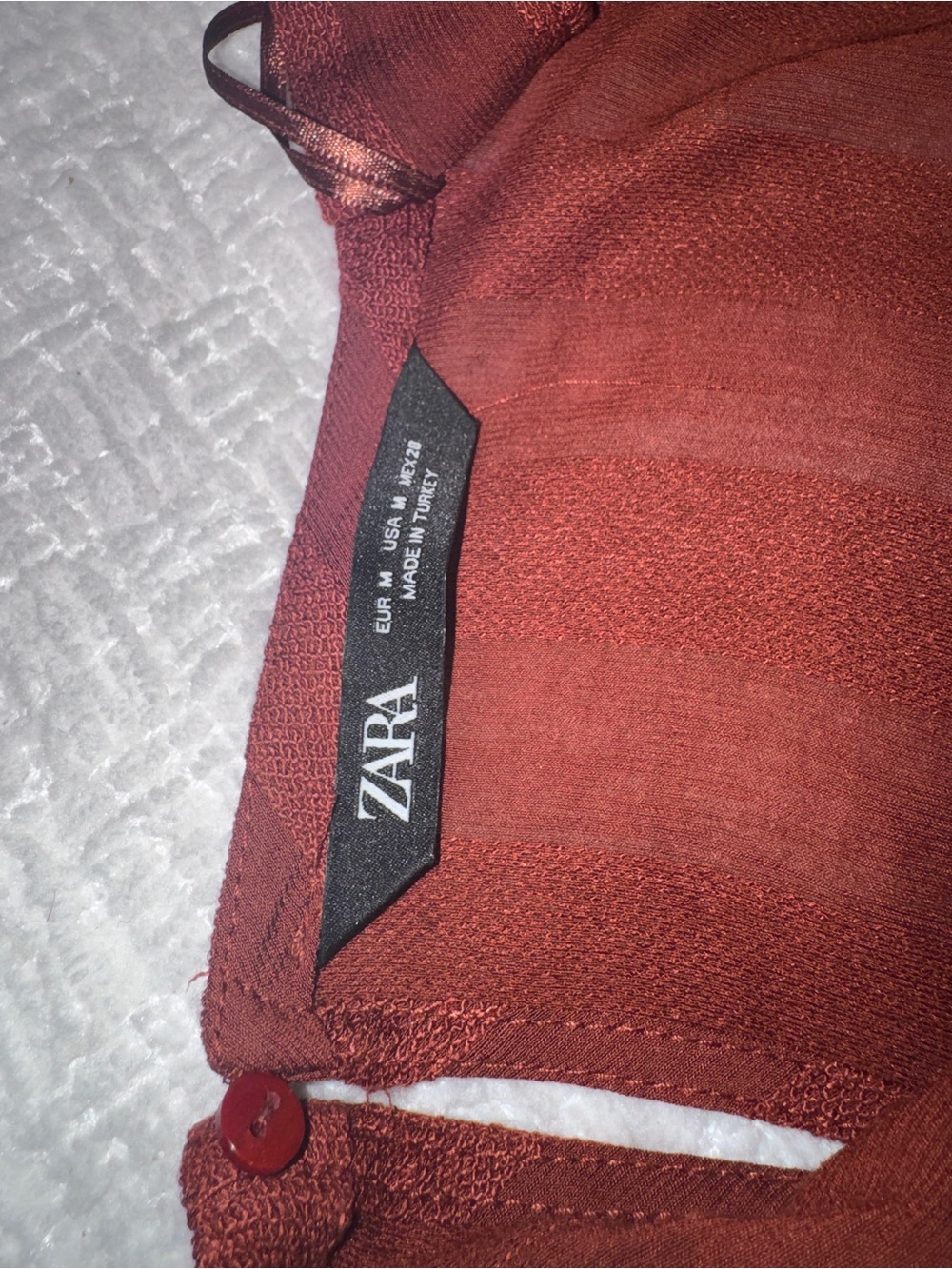 Zara Rust Ring-Front V-Neck Maxi Dress - Picture 3 of 3